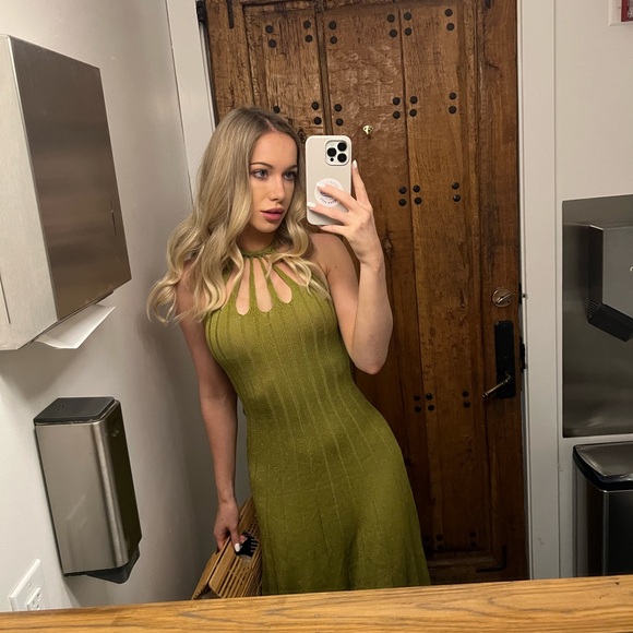 cult gaia Dresses & Skirts - Cult Gaia Dawn Knit Halter Dress